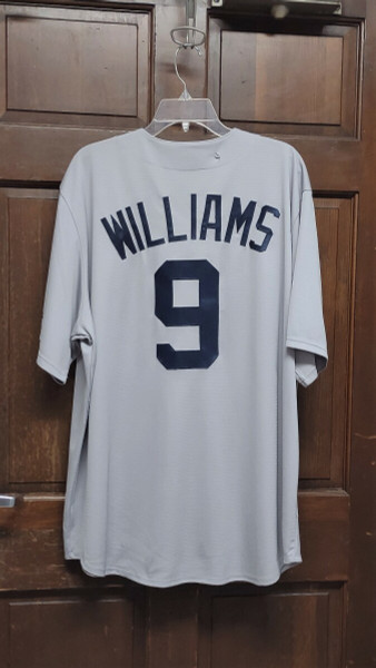 Majestic Cooperstown Collection Gray Boston Red Sox #9 Ted Williams Jersey 2XL