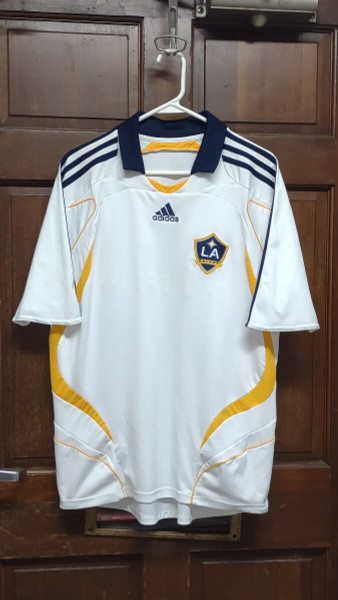 Adidas LA Galaxy #23 David Beckham Jersey Herbalife Soccer White Size L