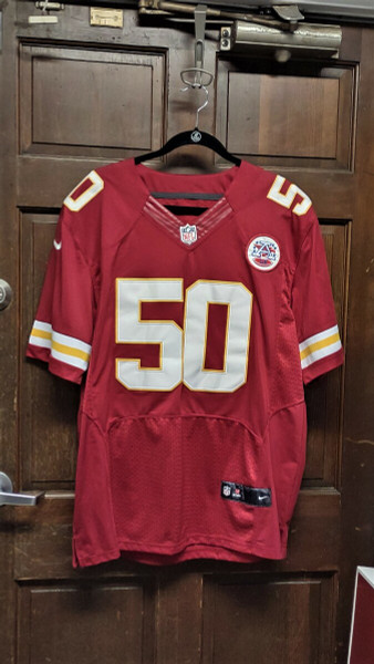 Nike Justin Houston #50 Kansas City Chiefs Football Jersey Size 44 AFC Patch