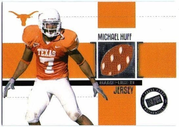 MICHAEL HUFF 2006 Press Pass Game Used Rookie Jersey Baltimore Ravens  (x)