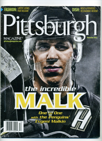 December 2011 PITTSBURGH Magazine One On One Evgeni Malkin Cover