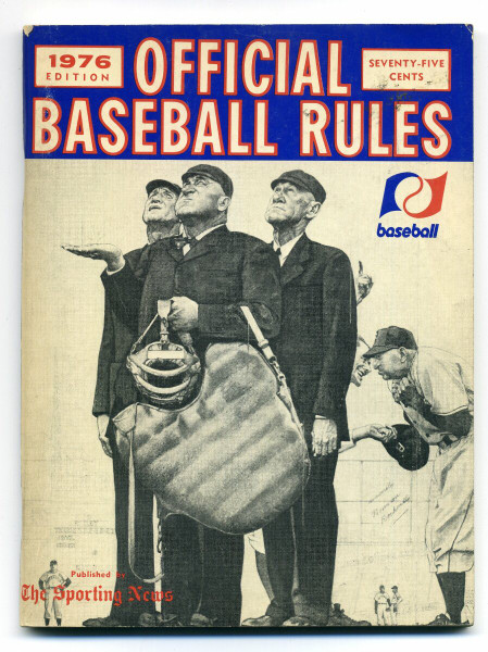 Vintage 1976 The Sporting News Official Baseball Rules Book