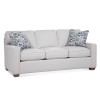 Gramercy Park 3 over 3 Sofa in fabric '0865-94 B' with pillow fabric '0524-84 H' and Linen finish