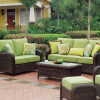 Saint Tropez Outdoor Seating Collection in Tobacco finish