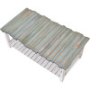 Picket Fence Coffee Table in Distressed Bleu/White finish