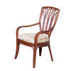 Cuba Dining Arm Chair in Sienna finish