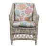 Paddock Outdoor Arm Chair - Seas Fiesta Fabric - front