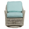 Paddock Outdoor Swivel Glider - Canvas Glacier Fabric -front