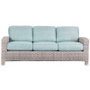 Mambo Outdoor Sofa - Chartres Turquois Fabric - front
