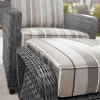 Lorca Outdoor 2pc Chair and Ottoman 