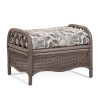 Everglade Ottoman in fabric '0524-84 I' and Driftwood finish