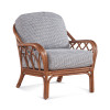 Edgewater Chair in fabric '0134-64 E' and Havana Finish