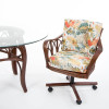 Cuba Tilt Swivel Caster Chair  in Sienna Finish
