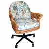 Bridgeport Tilt Swivel Caster Office Chair in Antique Honey finish