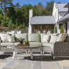Grand Isle Outdoor Outdoor Sectional Set in Soft Granite finish