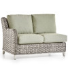 Grand Isle Outdoor One Arm Loveseat Left-Side Facing in Soft Granite finish