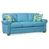 Bedford 3 over 3 Sofa in fabric '6358-52 C' and Havana finish