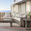 New Java Outdoor Sectional in the neutral beige Sandstone finish