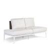 Stevie Outdoor Loveseat, Armless with Wraparound Cushions