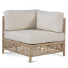 Tangier Outdoor Corner Chair in Natural finish