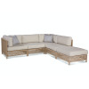 Tangier Outdoor 5 piece Sectional Set in Natural finish