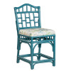 Chippendale Counter Stool in Harbor Blue finish