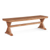 Hues Dining Bench in Honey finish