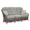 Everglade Sofa in fabric '0382-54 C'  with pillow fabric '0524-84 I' and Driftwood finish