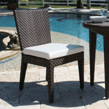 Atlantis Outdoor Dining Side Chair with Cushion Atlantis Outdoor Dining Side Chair with Cushion