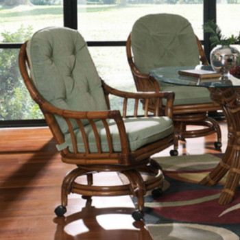 Walnut Grove 5 PC Dining Set with Caster Dining Chairs Walnut Grove 5 PC Dining Set with Caster Dining Chairs