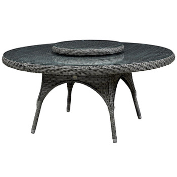 Lorca Outdoor 67" Table with Lazy Susan