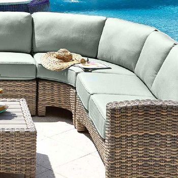 Mambo Outdoor Sectional Armless Wedge