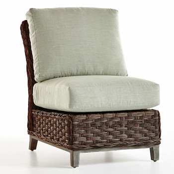 Grand Isle Outdoor Sectional Armless Chair in Dark Caramel finish Grand Isle Outdoor Sectional Armless Chair in Dark Caramel finish