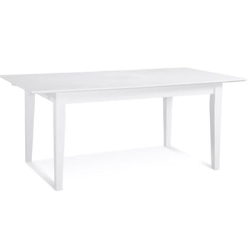 Hues Extension Dining Table in Frost White finish 