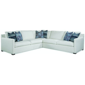 Bel-Air 3 piece Corner Sectional Set  in fabric '0851-94 A' and Java finish