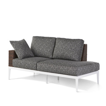 Stevie Loveseat / Chaise Lounge, One-Armed with Wraparound Cushion - LSF