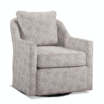 Leighton Memory Swivel Chair in fabric '413-74 J'