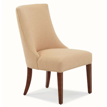 Tuxedo Upholstered Side Chair in Havana finish