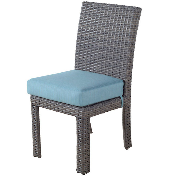 Saint Tropez Outdoor Dining Side Chair in Stone finish