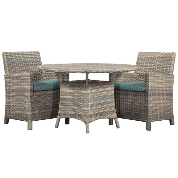 Mambo Outdoor Dining Set with Arm Chairs