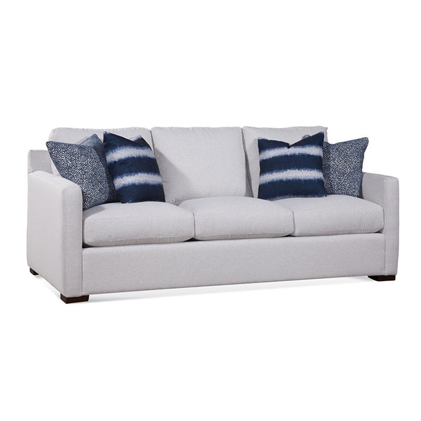 Bel-Air Estate Sofa with pillow fabric '0704-61 D' and '0513-61 I' and Java finish
