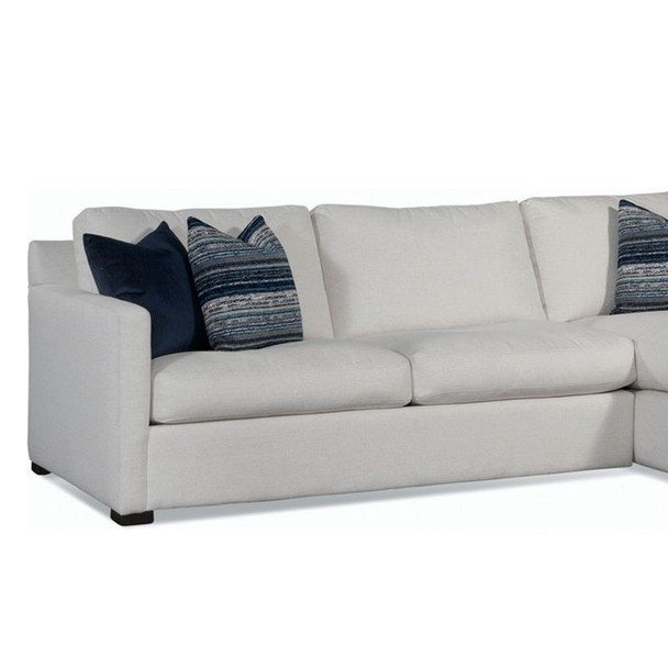 Bel-Air 2 over 2 LSF 1-Arm Sofa in fabric '0851-94 A' and Java finish