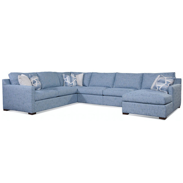 Bel-Air LSF 5-Piece Corner Chaise Sectional Set in Java finish