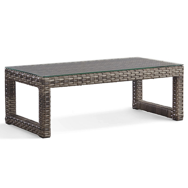 New Java Outdoor Coffee Table with Glass Top