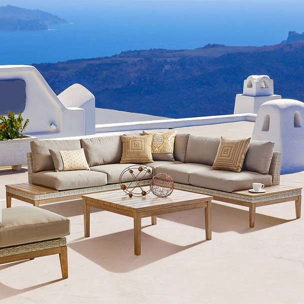 Candace Outdoor 5 piece Sectional Set