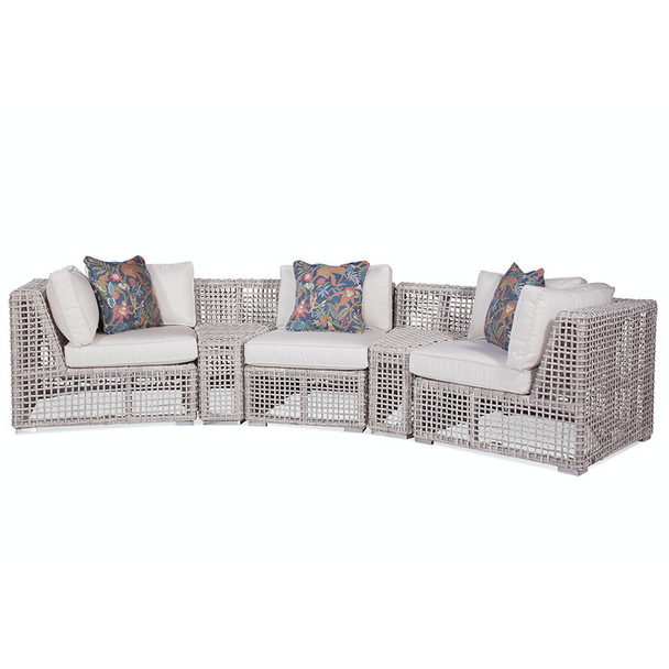 Central Park Curved Outdoor 5 piece Sectional Set