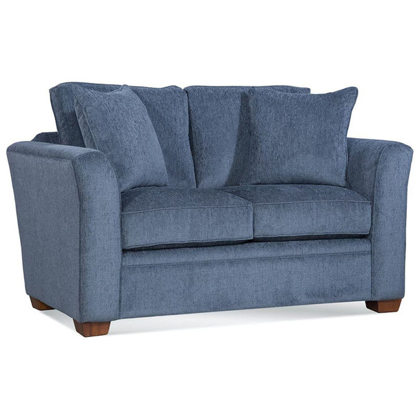 Bridgeport Loveseat in fabric '0850-63 C' and Havana finish