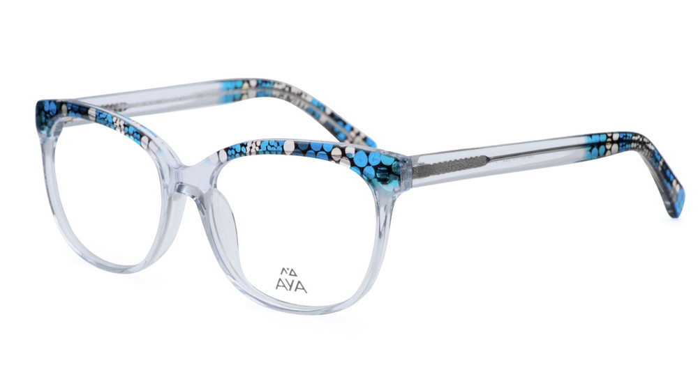Landlines - Optical Frame - Crystal with Blue