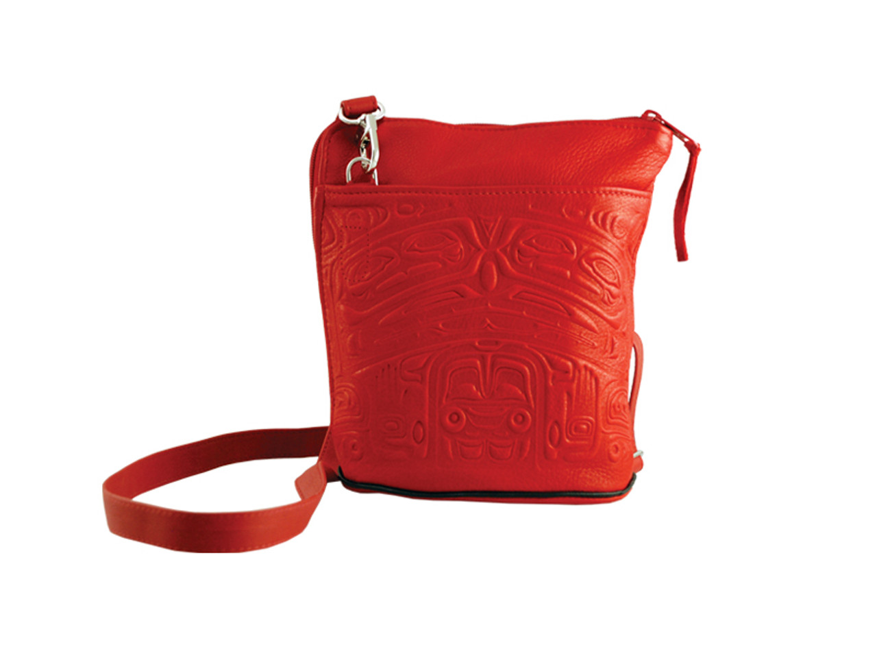 red crossbody purse