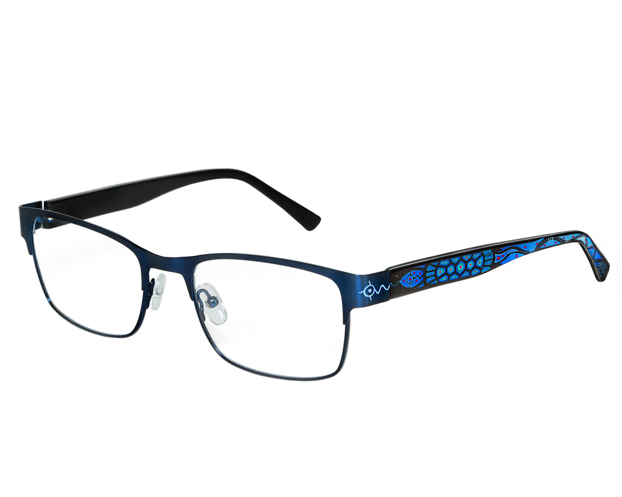 Aya Turtle Island - Optical Frame - Satin Blue - Claudia Alan US